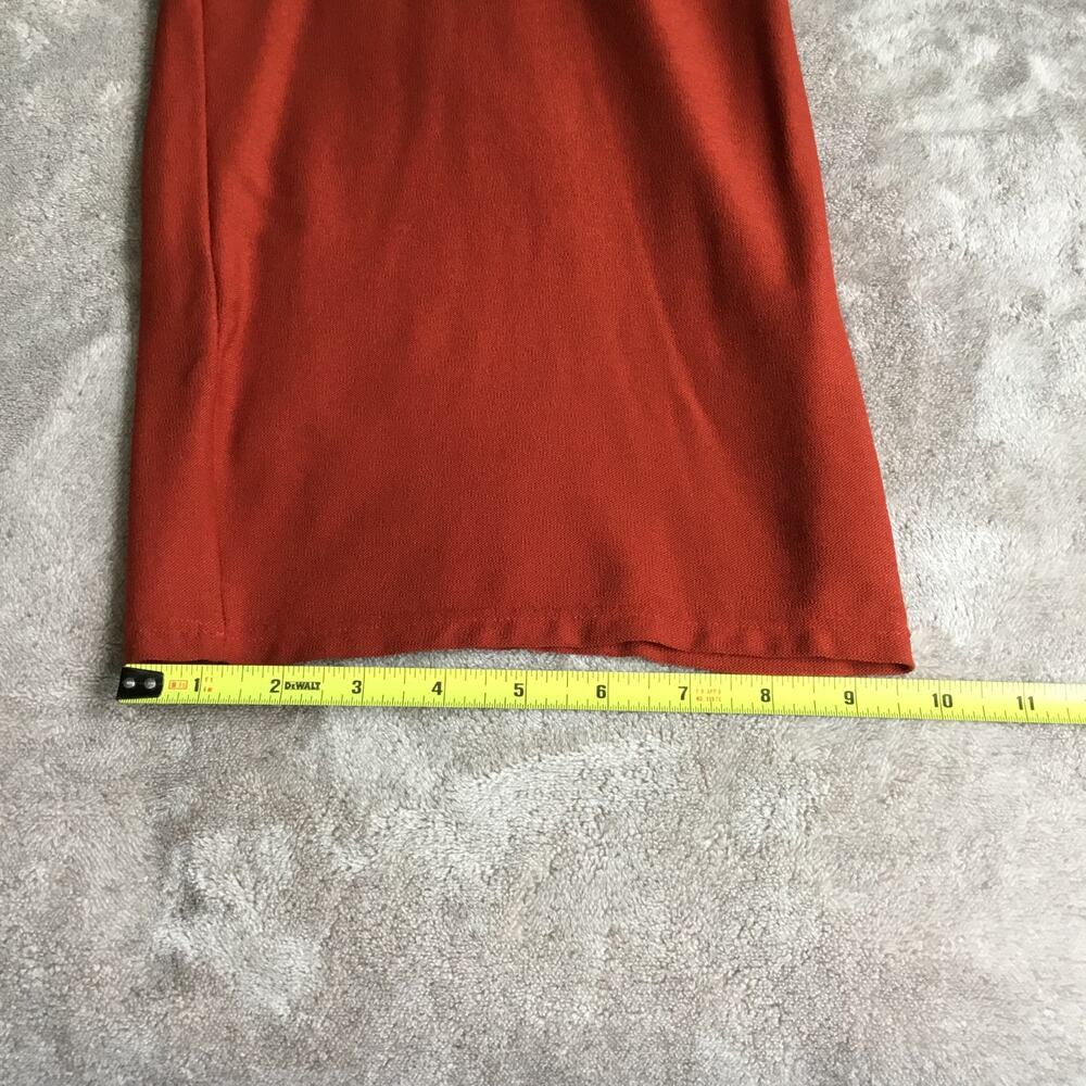Eileen Fisher Orange Red Wide Leg Crop Pull On Pants Sz S - Picture 5 of 8